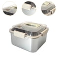 thumbnail image 2 of Fiambrera Bento rectangular multifuncional con tapa y asa para almacenar alimentos 1600ml, 2 of 9