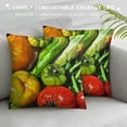 thumbnail image 3 of Qinduosi Fresh Vegetables Fruits Print Farmhouse Fall Home Decor Cushion Case,Throw Pillow Covers Inch for Couch Bed Sofa, 3 of 5