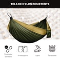 thumbnail image 4 of Hamaca Portátil The Finix Verde 275 x 109 cm de Nailon Resistente con Correas y Bolsa para Camping, 4 of 6