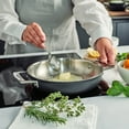 thumbnail image 3 of Demeyere Black 5 Stainless Steel with Ceramic exterior coating 9.5-in Double Handle Fry Pan, 3 of 4