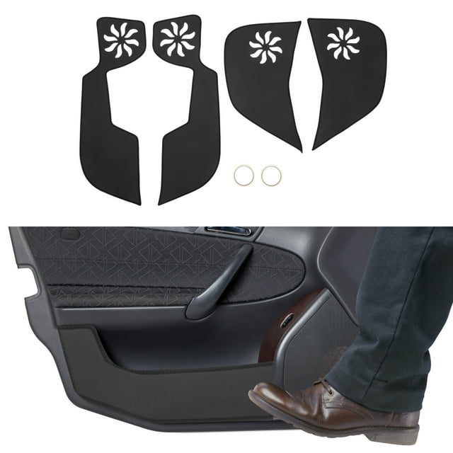 Pegatina antichoque de cuero para puertas del automóvil Unique Bargains para Honda XR-V 2023, protector de borde lateral interior, accesorios negros, 1 conjunto