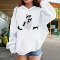 thumbnail image 2 of KAUOD Teen Girls Pullover Hoodies Ghost Graphic Oversized Cotton Hoodie Sweatshirts Youth Long Sleeve Fleece Tops Clothes, 2 of 8