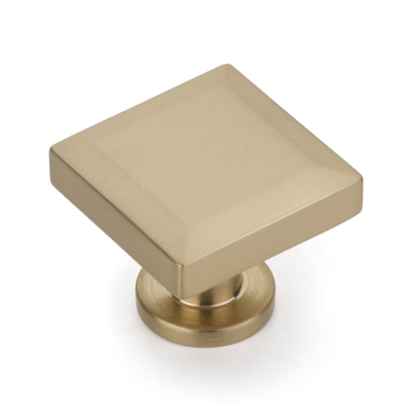 Schaub And Company 551-SSB Heathrow 1-1/4" Contemporary Square Solid Brass Beveled Top