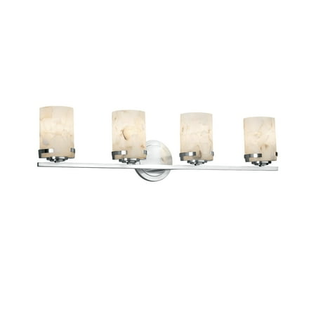 

Justice Design Group Alr-8454-10 Alabaster Rocks 4 Light 31-1/2 Wide Bathroom Vanity