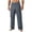 Gray, variant on Men's Combat Trousers Elasticated Waist Cargo Pants Smart Classic Straight Leg Flat Front Trouser Athletic Joggers Comfort Workout Running Sweatpants with Multi-Pockets