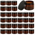 thumbnail image 1 of JMIATRY 50Packs 4OZ Plastic Amber Jars with Lids Refillable Ambers Plastic Jar 120ML/4 Ounce Empty Amber Containers for Cream, Cosmetic, Body Butter, Lotion, 1 of 7