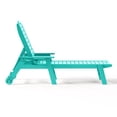 thumbnail image 6 of WestinTrends Aruba Outdoor HDPE Patio Chaise Lounge With Wheels & Cup Holder, Turquoise, 6 of 14