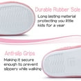 thumbnail image 4 of HOMEHOT Girls Slippers Little Kid Big Kid Memory Foam House Slippers Indoor Outdoor Rubber Sole Gradient Pink 1 Big Kid, 4 of 5