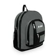thumbnail image 2 of Everest 18" Double Main Compartment Backpack, Dark Grey All Ages, Unisex 5045-DGRY/BK, Carrier and Shoulder Book Bag for School, Work, Sports, and Travel, 2 of 5