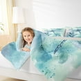 thumbnail image 4 of jejeloiu Cute Dragonfly Twin Comforter Sets,Blue Splatter Ink Bedding Set For Girls Teens Reversible 2 Pieces, 4 of 8