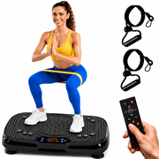 Vibration Plate Exercise Machine, 120 Speeds Whole Body Vibration Platform with Remote & Touchscreen, 400 lbs Capacity Shake Plate for Home Fitness, Body Toning & Lymphatic Drainage Support