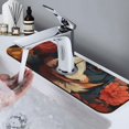 thumbnail image 7 of Pofeuu Vintage Colorful Flower French Bulldog Print Splash Guard for Sink Faucet Sink Gadgets-Splash Guard Behind Faucet Drip Catcher for Kitchen, Bathroom,Sink Mat, 7 of 7