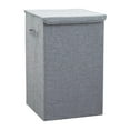 thumbnail image 2 of Cesto de ropa sucia independiente Cesta de almacenamiento de ropa con asas Caja Sala de estar Gris S, 2 of 9