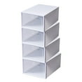 thumbnail image 4 of CHUANK Home Storage Folding Thickened Transparent Shoe Box Drawer Type Free Combination Shoe Box Plastic Shoe Box men Style, 4 of 8