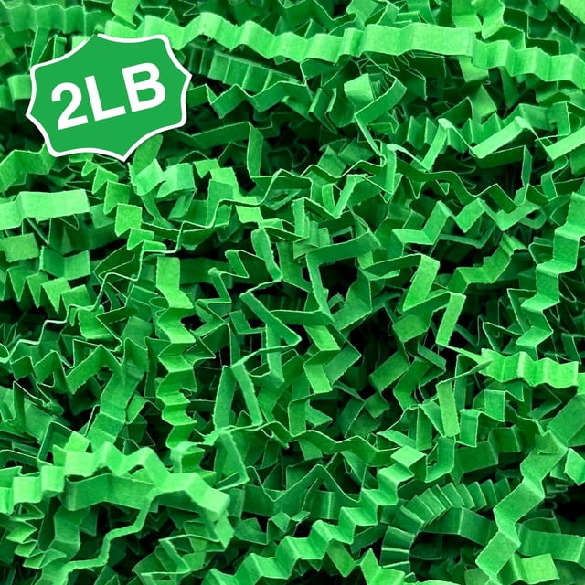 Relleno de trozos de papel arrugado Corlcol, 1 kg (verde bosque)