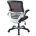 thumbnail image 4 of Modway Mesh Back and Seat Office Chair with, Flip-Up Arms in Brown, 4 of 5