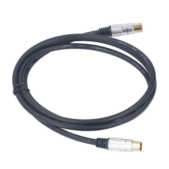 5ft Coaxial Cable Triple Shielded Tv Coaxial Cable Digital Coaxial Video Cable Coaxial Cable 5ft Triple Shielded 9.5mm Male To Female RG59U Coax TV Cable For Satellite