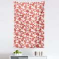 thumbnail image 1 of Luau Tapestry, Hawaiian Hibiscus Florets Bouquet Summer Petals Exotic Beauty Wildflowers Print, Fabric Wall Hanging Decor for Bedroom Living Room Dorm, 5 Sizes, Vermilion White, by Ambesonne, 1 of 1