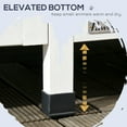 thumbnail image 6 of PawHut Outdoor Cat House w/ Flower Pot, Weather Resistant Roof, Window, 6 of 9