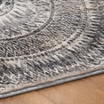 thumbnail image 5 of Addison Rugs Dream Shag Premium Machine Washable Transitional Medallion Gray Rectangle Rug, 9' x 12', 5 of 8
