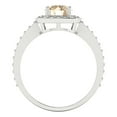 thumbnail image 4 of Clara Pucci 14K White Gold 1.33ct Morganite Solitaire with Accents Ring, 4 of 8