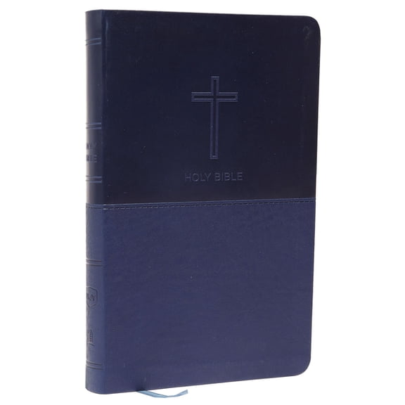 NKJV, Value Thinline Bible, Standard Print, Imitation Leather, Blue, Red Letter Edition, (Hardcover)