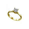 thumbnail image 3 of 1/2 CT Diamond Engagement Ring in 14K Yellow Gold (I-J color,I1-SI2 clarity) Solitaire Cathedral Princess, 3 of 4
