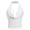 C-White, variant on Ulitacool Women'S Shirts Solid Color Sparkling Neck Camisole Backless Sleeveless Tank Top Summer Vest Blouse Basic Daily Wear M White