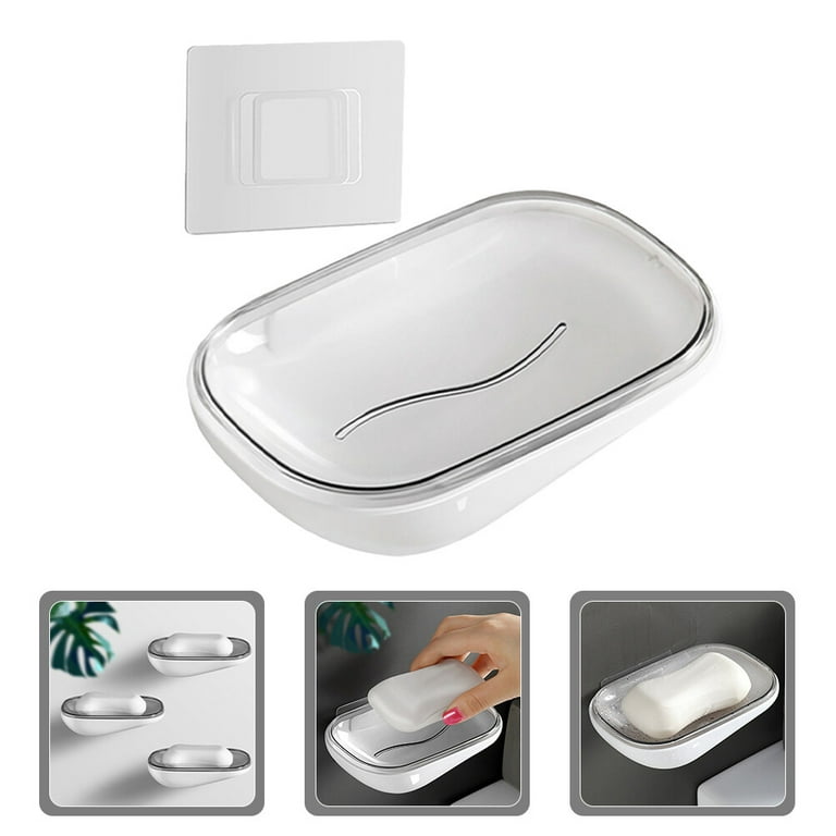 Self-adhesive Soap Holder Stainless Wall Mounting Without Drilling Soap  Dishes & Holders