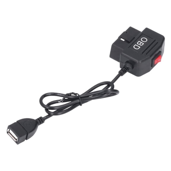 Dash Cam Hardwire Kit Buck Line OBD To USB Adapter Cable For Dashcam Mirror CarPlay Monitor DVR Charger