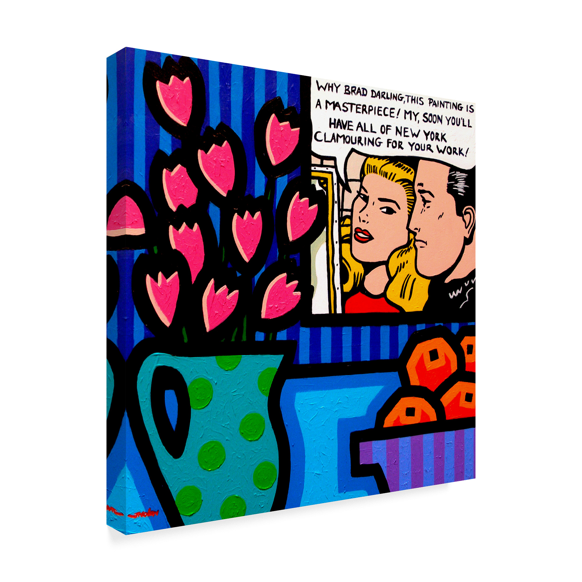 Trademark Fine Art 'Still Life with Lichtenstein' Canvas Art by John Nolan