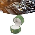 thumbnail image 4 of Hexagonal Flannel Ring Box, Velvet Ring Box with Multipurpose Jewelry Storage,Ring Box for Proposal, Engagement, Wedding and Photography, 4 of 7
