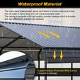 thumbnail image 3 of DetalleGo 12x20 FT Metal Carport with Enhanced Base – Heavy-Duty Galvanized Steel Shelter for Cars, Boats, Trucks, and SUVs, All-Weather UV-Resistant Roof, 3 of 10