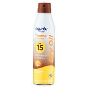 Equate Tanning Dry Oil Sunscreen, SPF 15, 5.5 oz