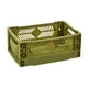thumbnail image 5 of Caja de almacenamiento plegable, cesta de almacenamiento plegable, mini contenedor de almacenamiento, organizador de escritorio Verde, 5 of 9