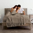 thumbnail image 6 of Bare Home 6 Piece Sheet Set, Microfiber, 2 Extra Pillowcases, Full, Taupe, 6 of 6