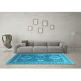 thumbnail image 3 of Ahgly Company Indoor Rectangle Oriental Light Blue Industrial Area Rugs, 3' x 5', 3 of 4