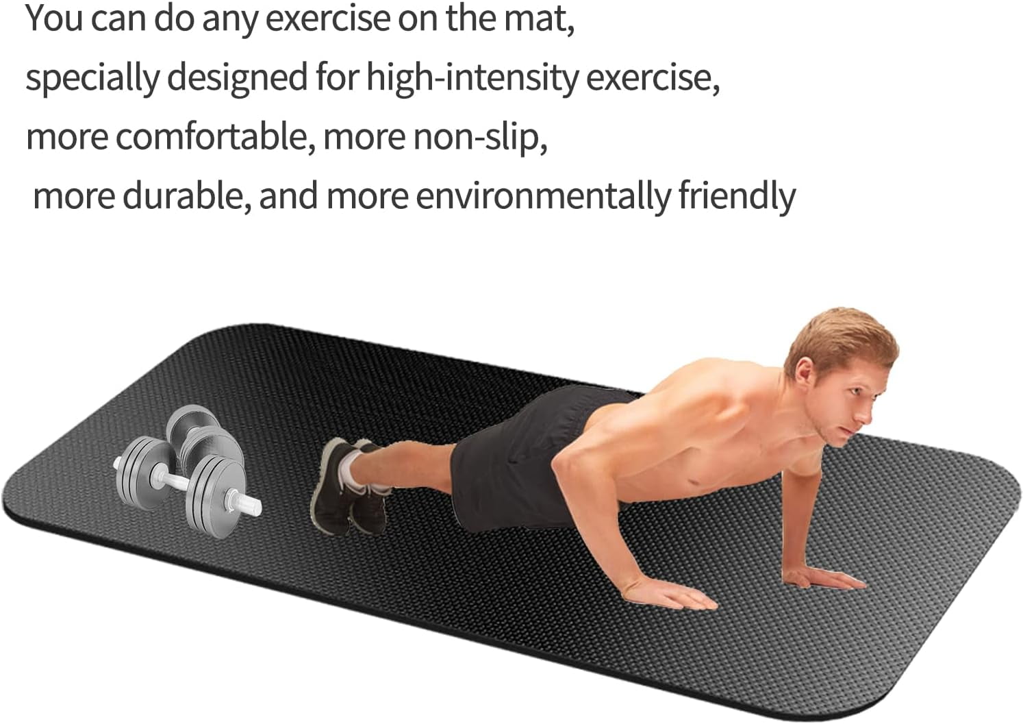 TONINT Exercise Equipment Mat,Bike Trainer Mat,Treadmill Mat floor protection,Exercise Bike Mat,Fitness Mat, rowing machine mat,Recumbent Bikes,Jump Rope Mat,Folding Waterproof 47.3" x 23.6 in