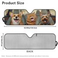 thumbnail image 6 of Uorisanigo Windshield Sun Shade for Jeep Wrangler TJ JK JKU JL JLU-Blocks UV Rays Sun Visor Protectiver,Animal Drive Print Car Winshied Sunshade Keep Your Vehicle Cool,Car Window Shade, 6 of 7