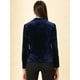 thumbnail image 5 of Chaqueta de Terciopelo Allegra K Azul Oscuro S Para Mujer, 5 of 6