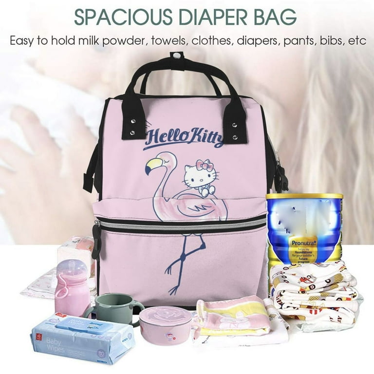 Hello Kitty Large Capacity Multi pocket Diaper Bag Cute Cartoon Multifunctional Travel Mummy Backpack Walmart