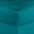 thumbnail image 2 of 600 Thread Count 100% Egyptian Cotton Striped Sheet Set - Deep Pocket Sheets (California King, Teal), 2 of 5