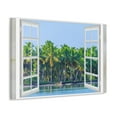 thumbnail image 5 of Canvas Print Wall Art Window Island View Nature Photography Realism Scenic Landscape Colorful Multicolor for Home Decor Ready to Hang, 5 of 18