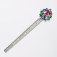 thumbnail image 5 of Tie-dye Vintage Silver Lace-Edged Bookmark: a Gift for Readers and Book Lovers, 5 of 5