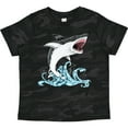 thumbnail image 3 of Inktastic Great White Shark Jumping Boys or Girls Toddler T-Shirt, 3 of 5
