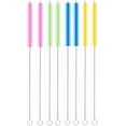 thumbnail image 1 of Straws Cleaner Brush with High Density Nylon Bristles & Stainless Handle & Hanging Loop, Also for Cleaning Sippy Cup, Bottle, Nozzle, Teapot, Narrow Area, D: 0.4 x L:10 Inch, Set of 8, 4 Colors Mix, 1 of 6