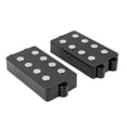 thumbnail image 1 of Esquirla Durable 2pcs Micros Précâblés Noir pour 4 Cordes de Remplacement, 1 of 8