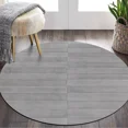 thumbnail image 4 of 5x5 Grey area rug, Bed, Living, Kids, room, Hand tufted wool, Geometric round carpet, 4 of 5
