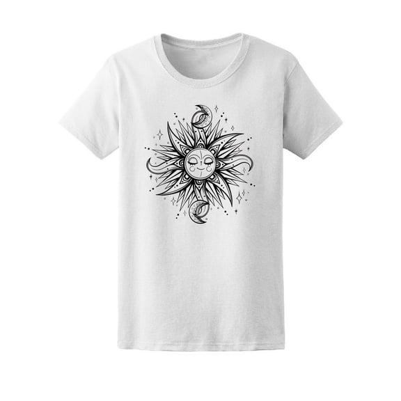 Magic Sun And Moon T-Shirt Women -Image by Shutterstock, Female XX-Large