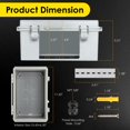 thumbnail image 3 of Caja de conexiones eléctricas Joisyoya impermeable IP67 29x19x14 cm, 3 of 6